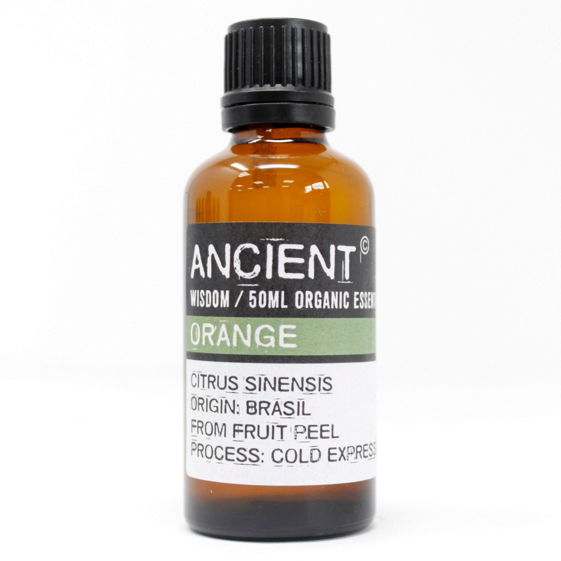Polished Orange Organic Essential Oil 50ml featuring natural patterning and unique variations - Luna Panther