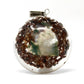 Polished Orgonite Power Pendant - Power Block in Dome featuring natural patterning and unique variations - Luna Panther