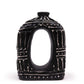 Oval Donut Shaped Vase - Chocolate 23cm - Luna Panther