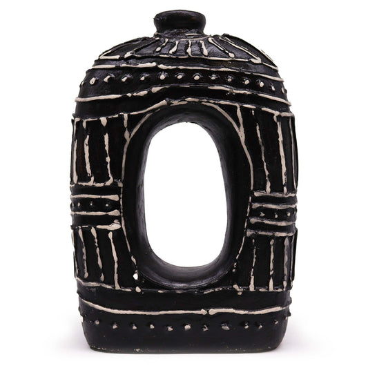 Oval Donut Shaped Vase - Chocolate 30cm - Luna Panther