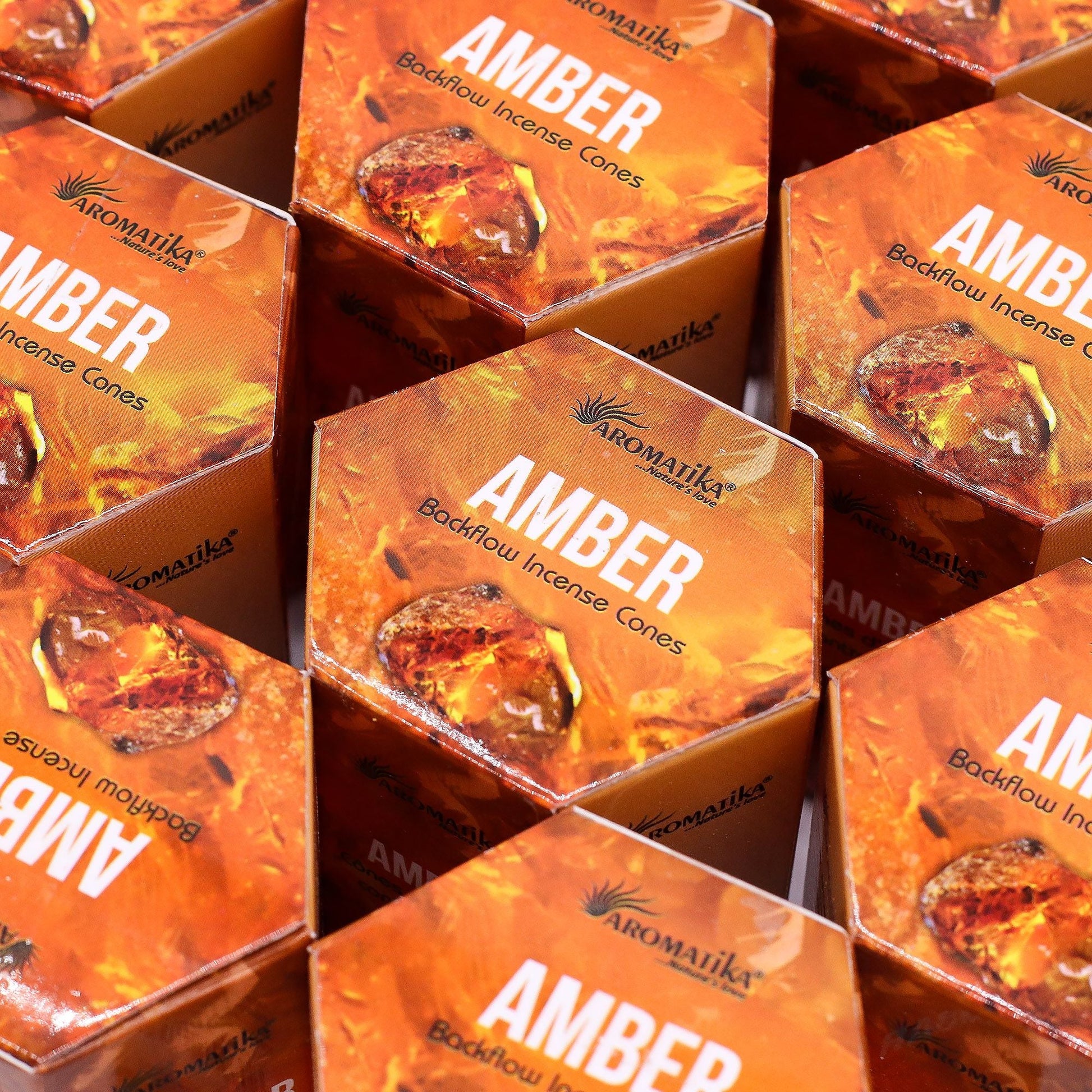 Pack of 10 Masala Backflow Incense - Amber - Luna Panther