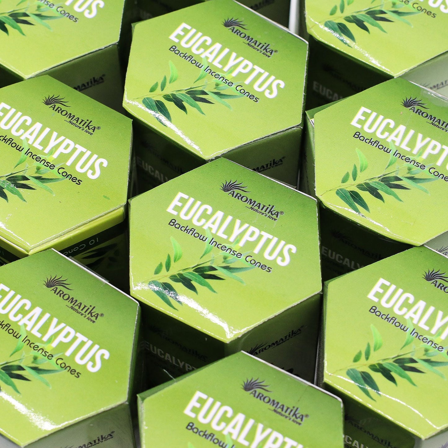 Pack of 10 Masala Backflow Incense - Eucalyptus - Luna Panther
