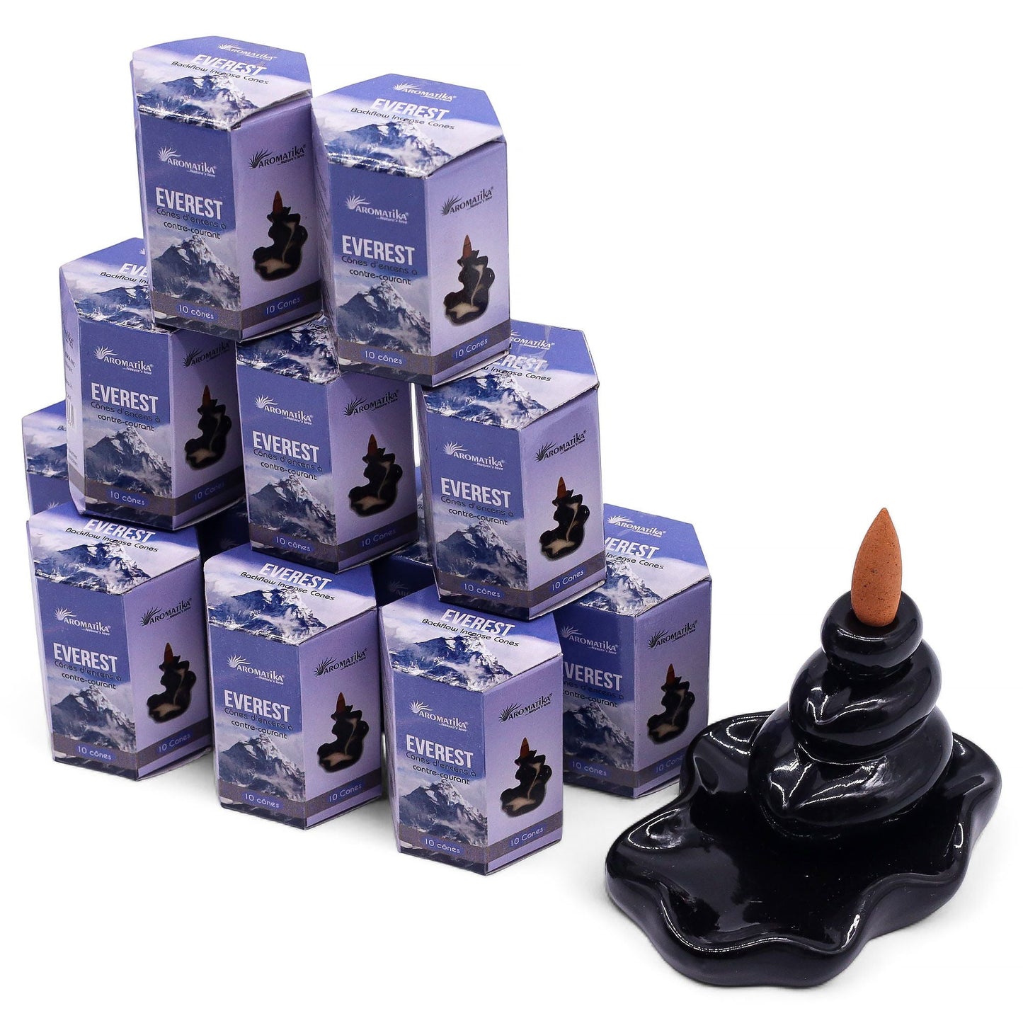 Pack of 10 Masala Backflow Incense - Everest - Luna Panther