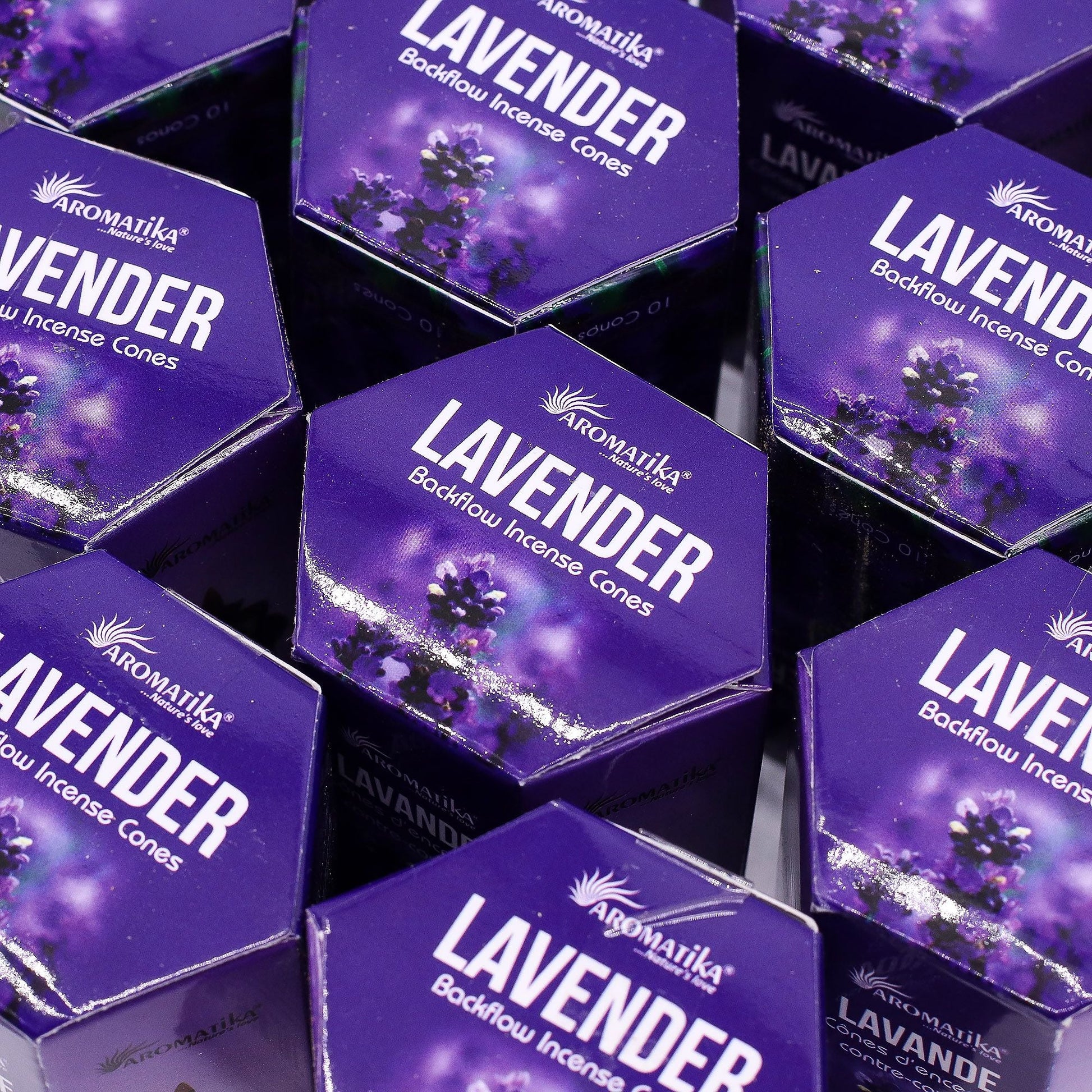 Pack of 10 Masala Backflow Incense - Lavender - Luna Panther