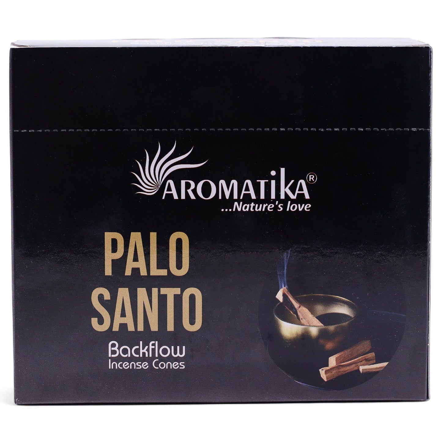 Pack of 10 Masala Backflow Incense - Palo Santo - Luna Panther