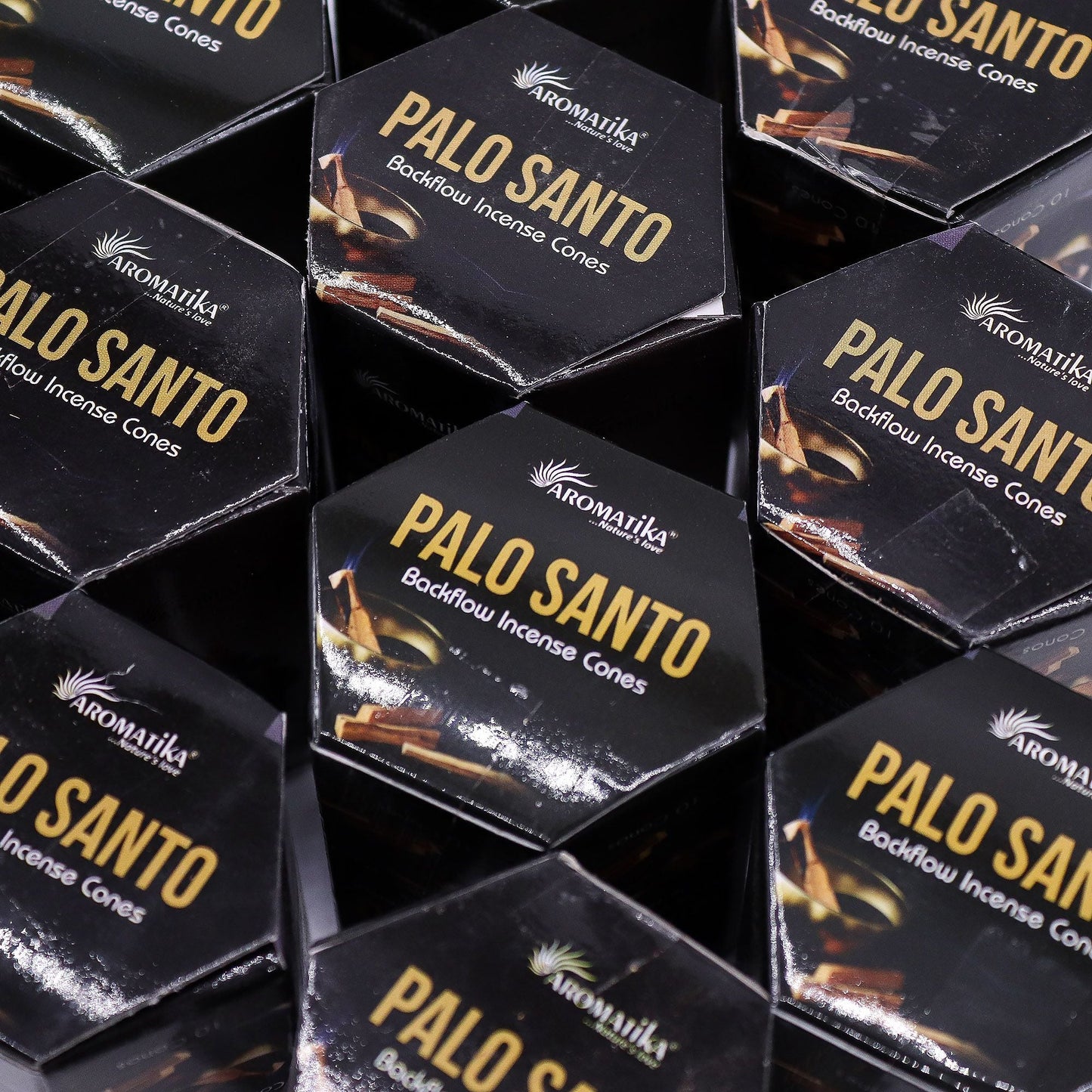 Pack of 10 Masala Backflow Incense - Palo Santo - Luna Panther