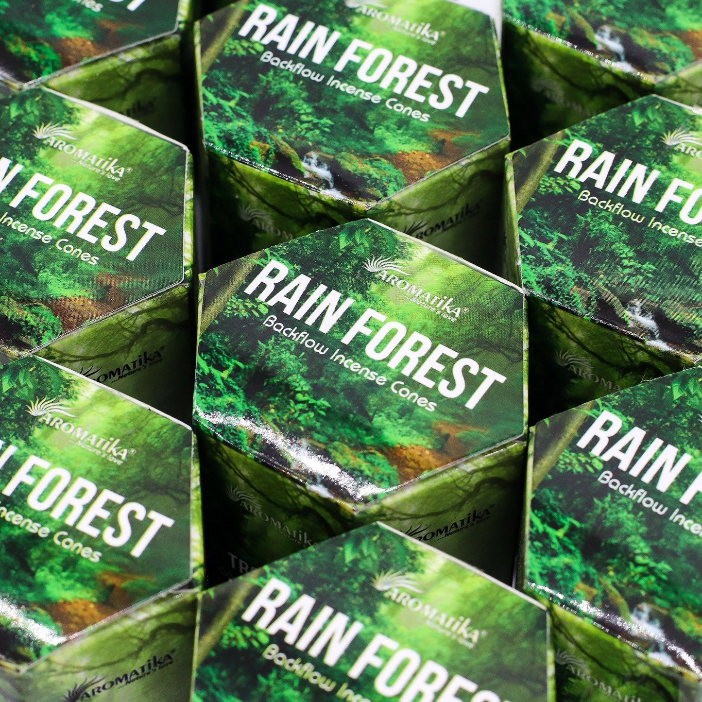 Pack of 10 Masala Backflow Incense - Rain Forest - Luna Panther