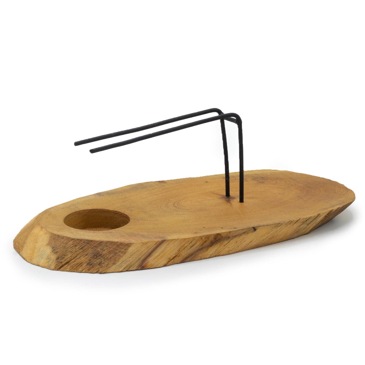 Polished Palo Santo Heater - Natural Gamel Wood featuring natural patterning and unique variations - Luna Panther