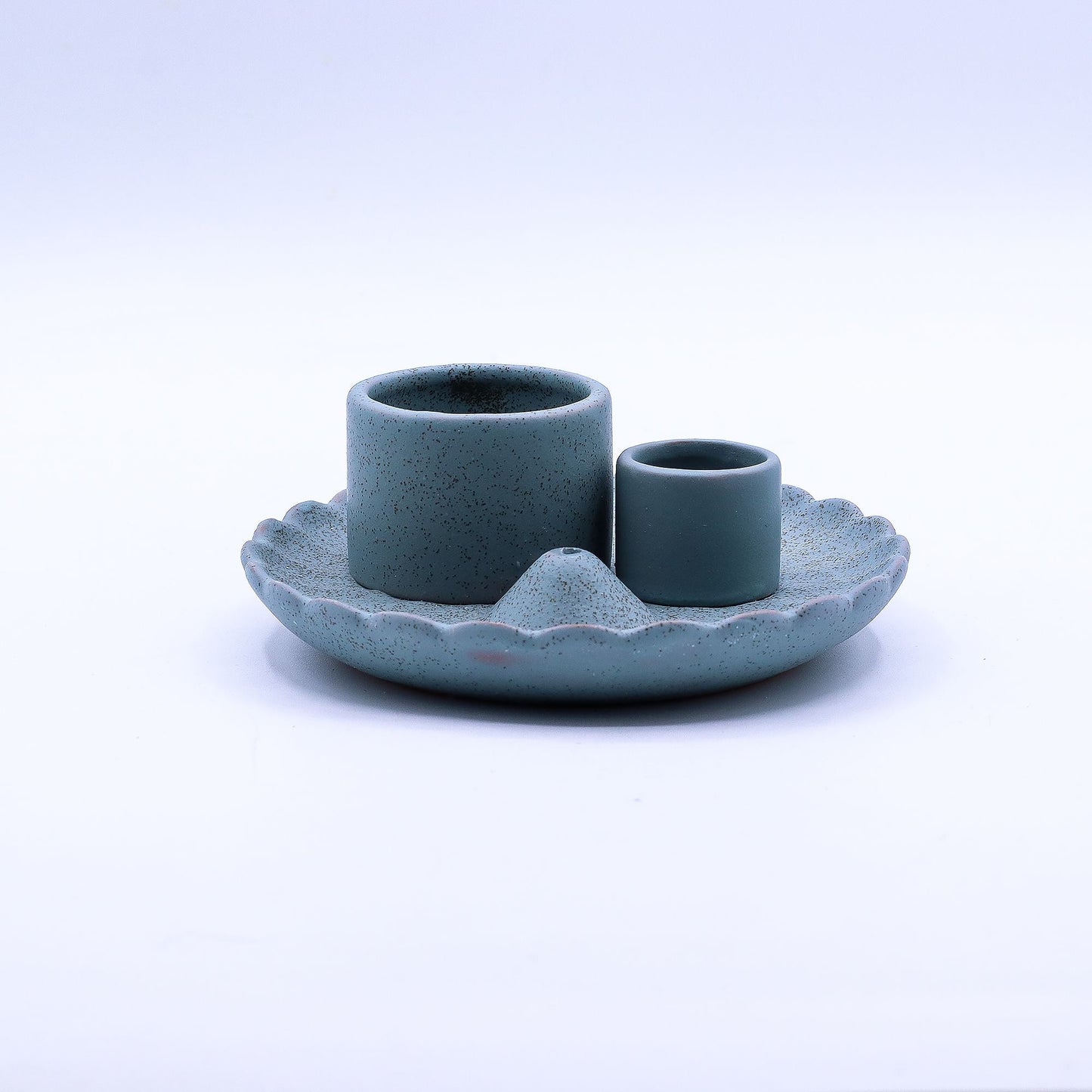 Palo Santo Stick & Smudge Holder - Lotus Flower - Blue - Luna Panther