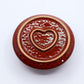 Palo Santo Stick & Smudge Holder - Mandala - Red with Heart Gloss - Luna Panther