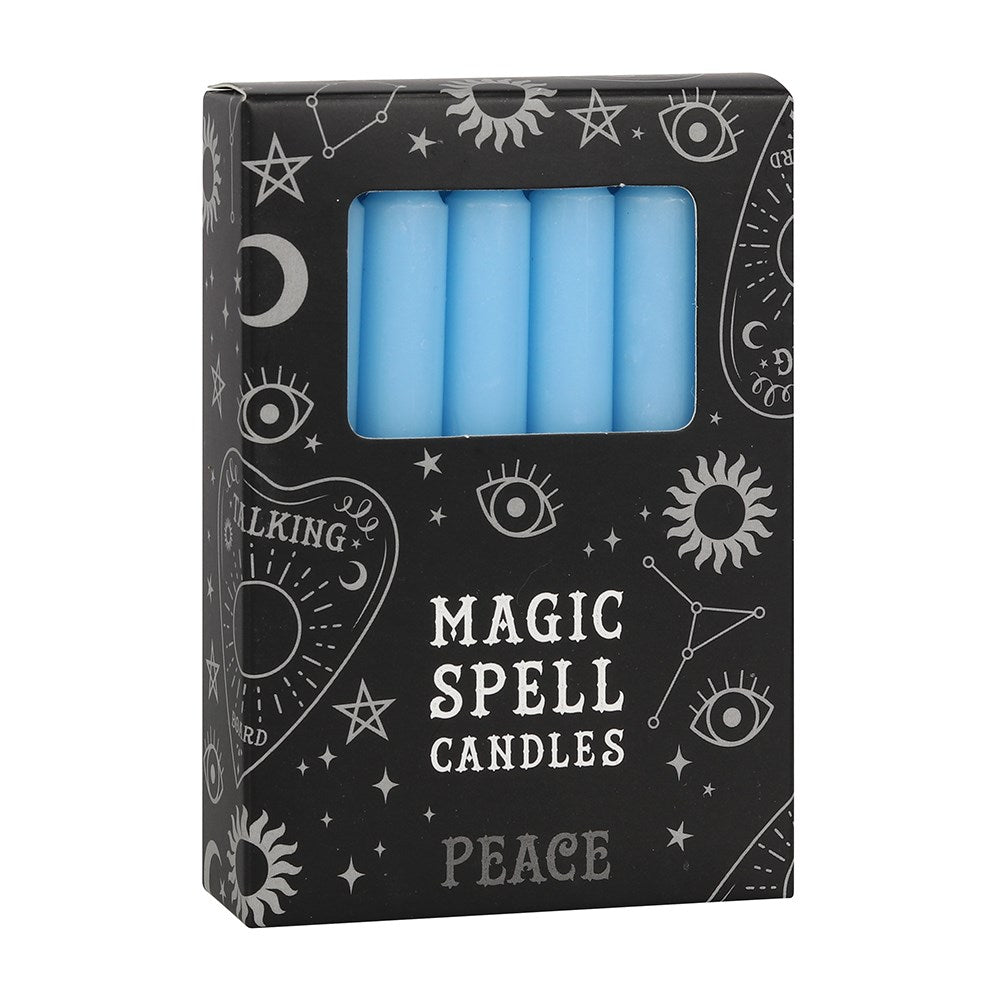 Polished Peace Magic Spell Candles featuring natural patterning and unique variations - Luna Panther