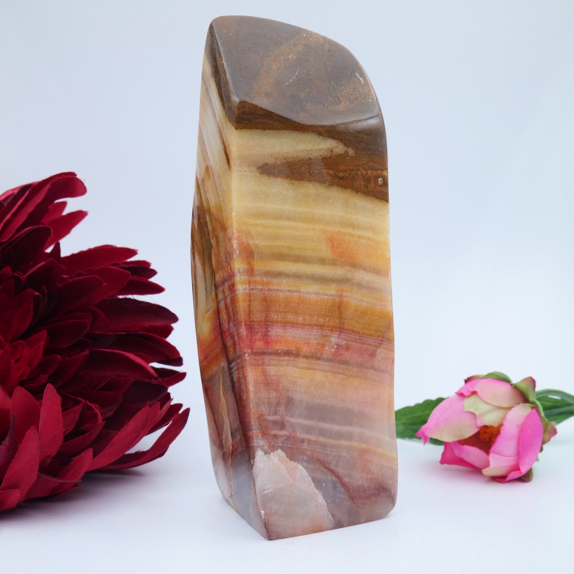 Peach Calcite Freeform — 705 g - Luna Panther