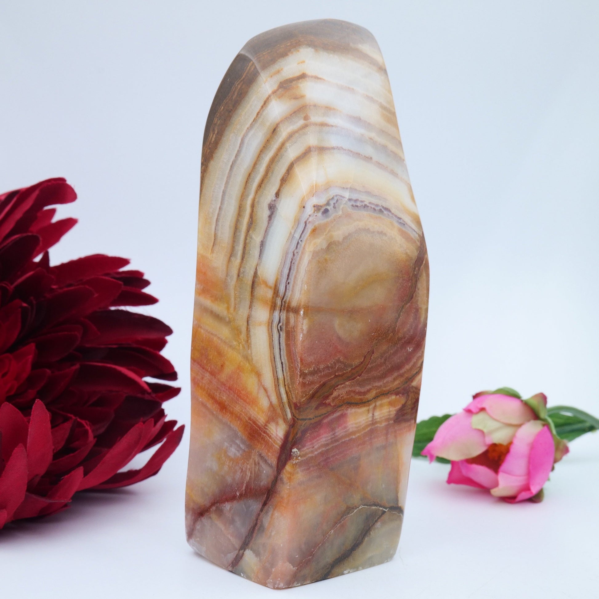 Peach Calcite Freeform — 705 g - Luna Panther