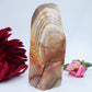Peach Calcite Freeform — 705 g - Luna Panther