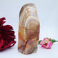 Peach Calcite Freeform — 705 g - Luna Panther