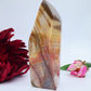 Peach Calcite Freeform — 705 g - Luna Panther