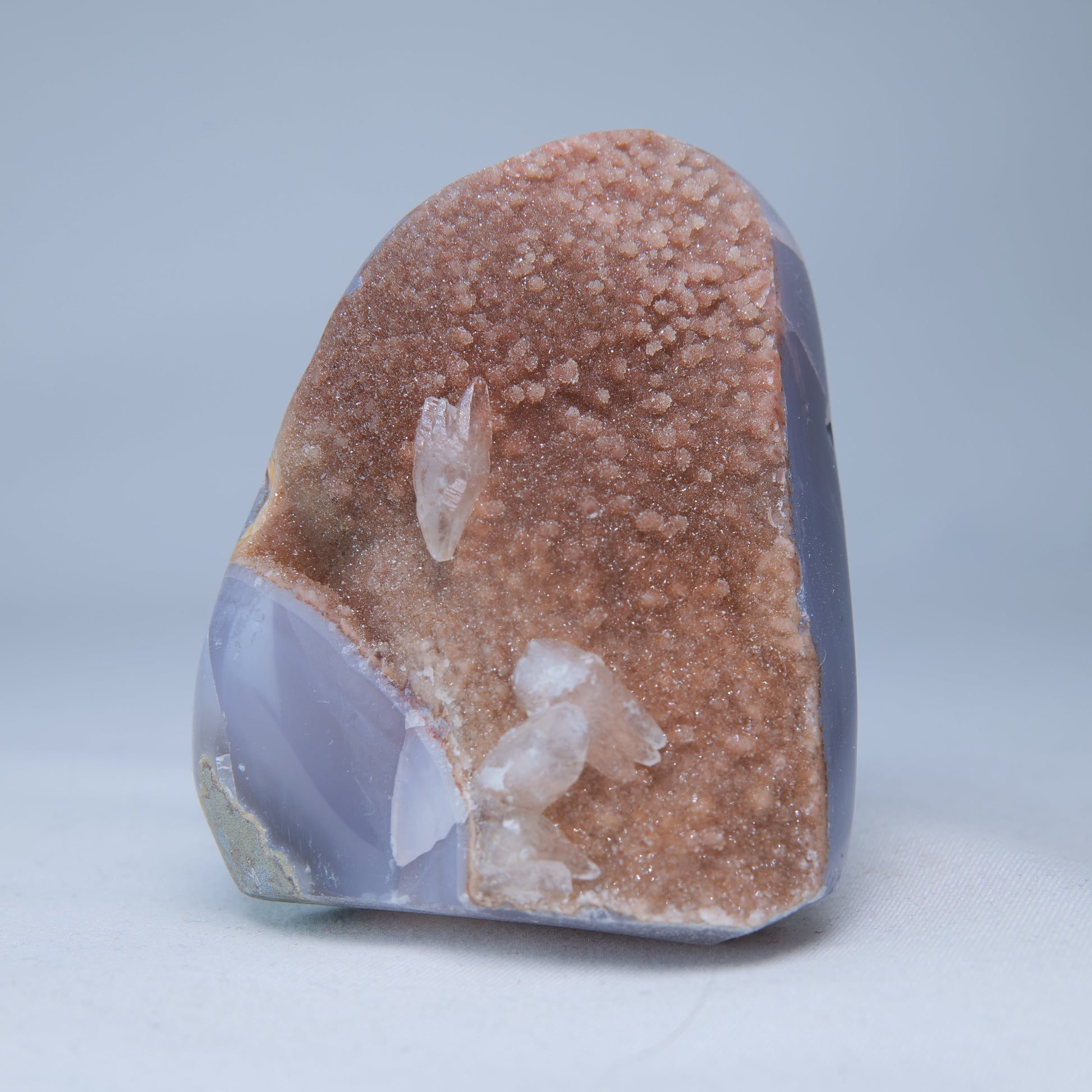 Peach Orange Druzy Agate Freeform 135g - Luna Panther