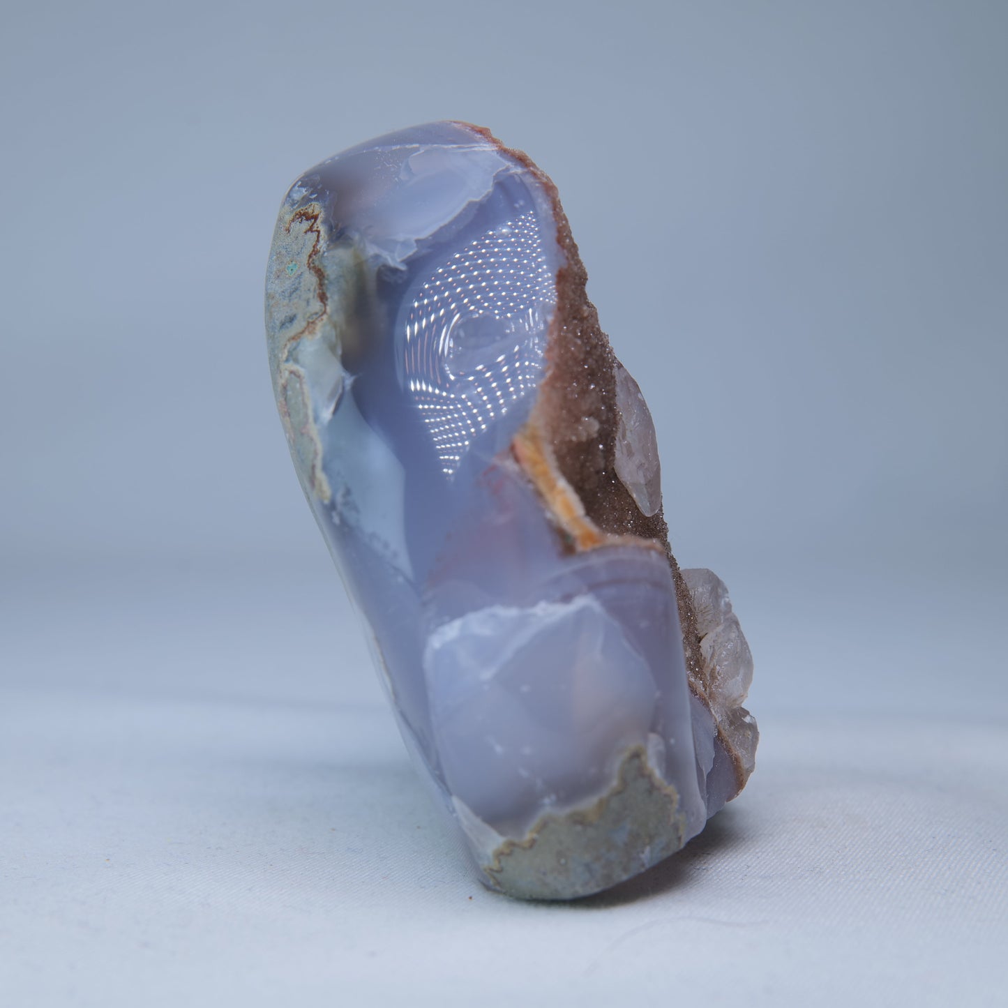Peach Orange Druzy Agate Freeform 135g - Luna Panther