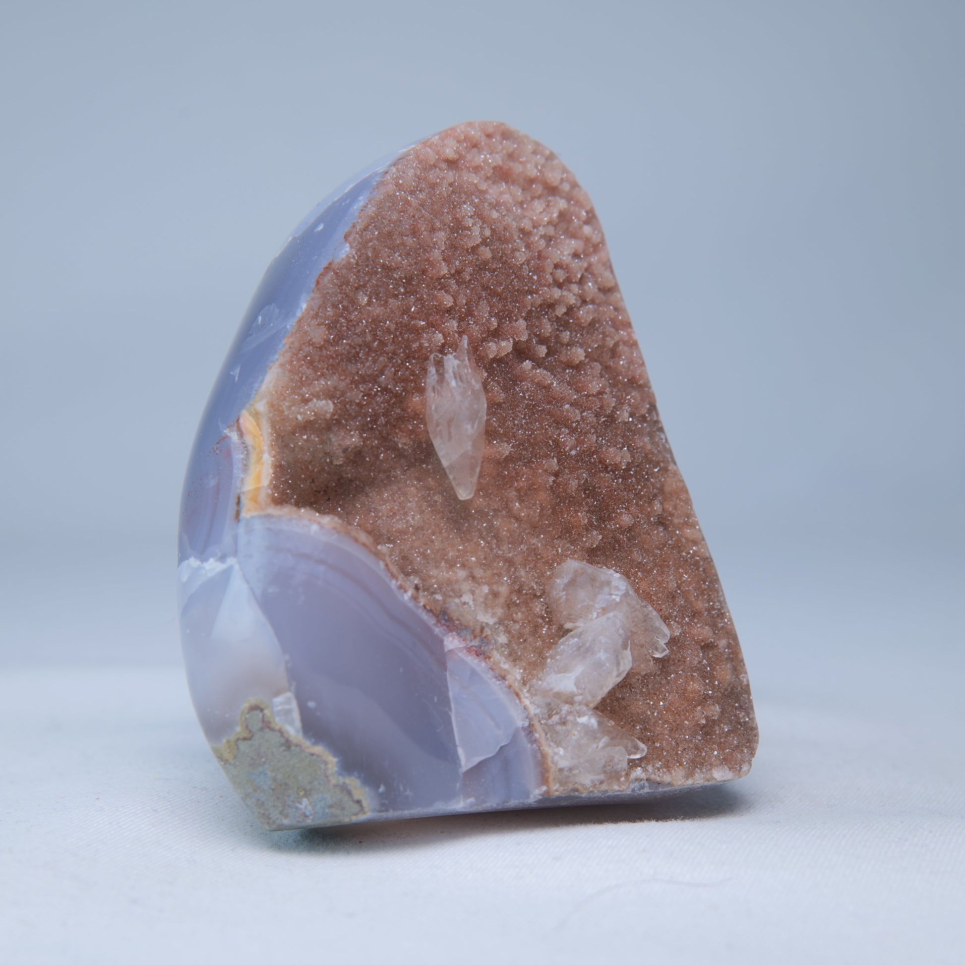 Peach Orange Druzy Agate Freeform 135g - Luna Panther