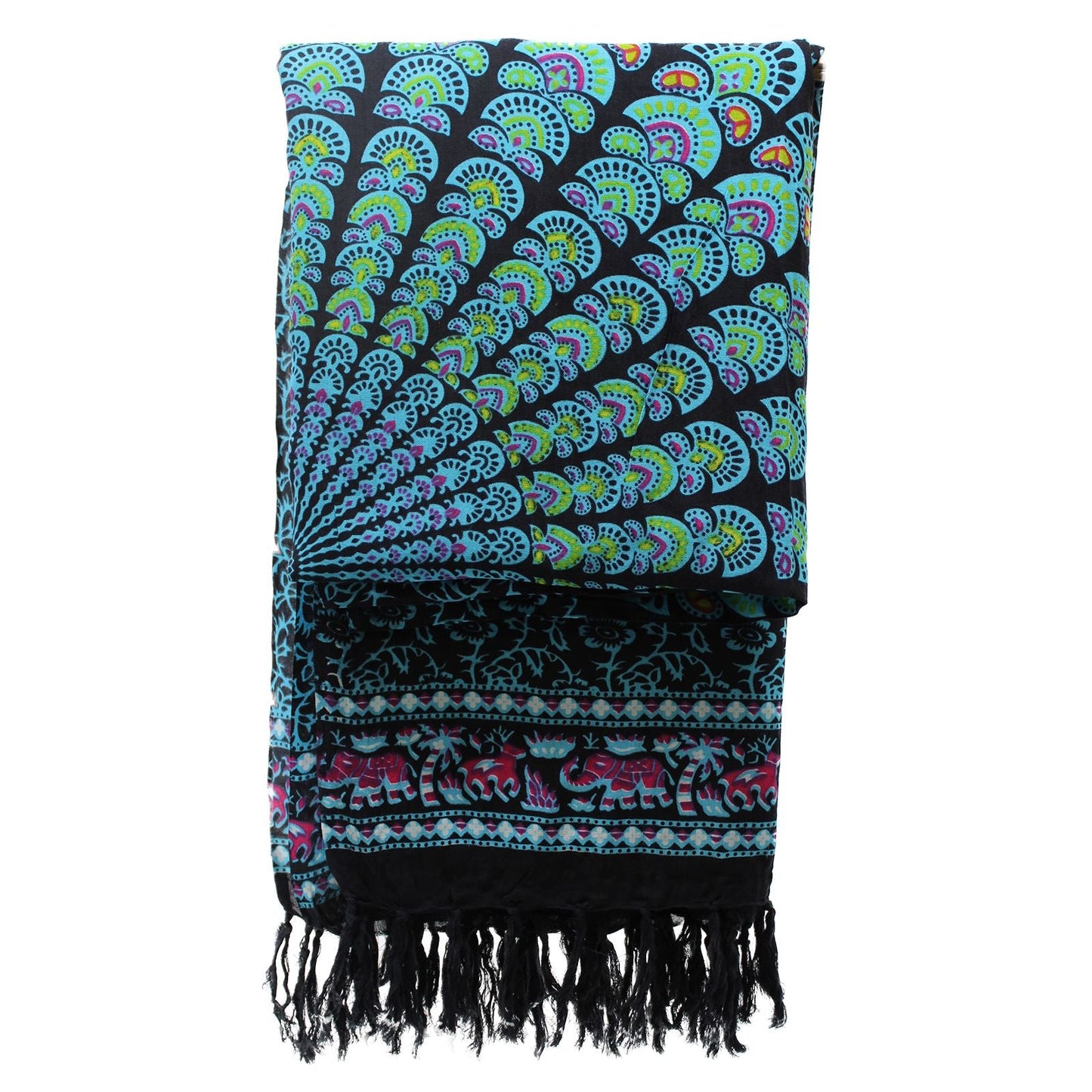 Peacock Classic Mandala Sarongs - Luna Panther