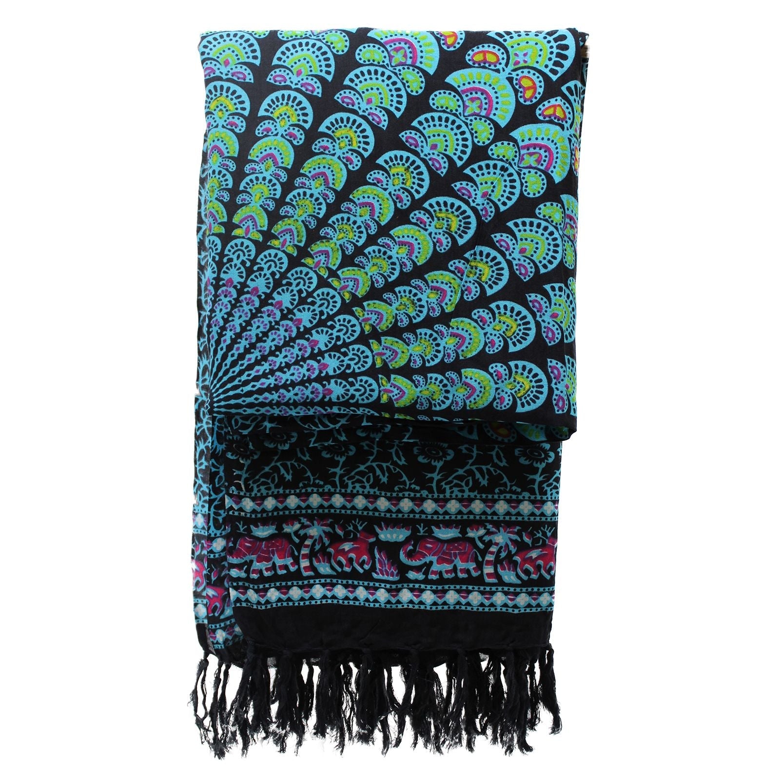 Peacock Classic Mandala Sarongs - Luna Panther
