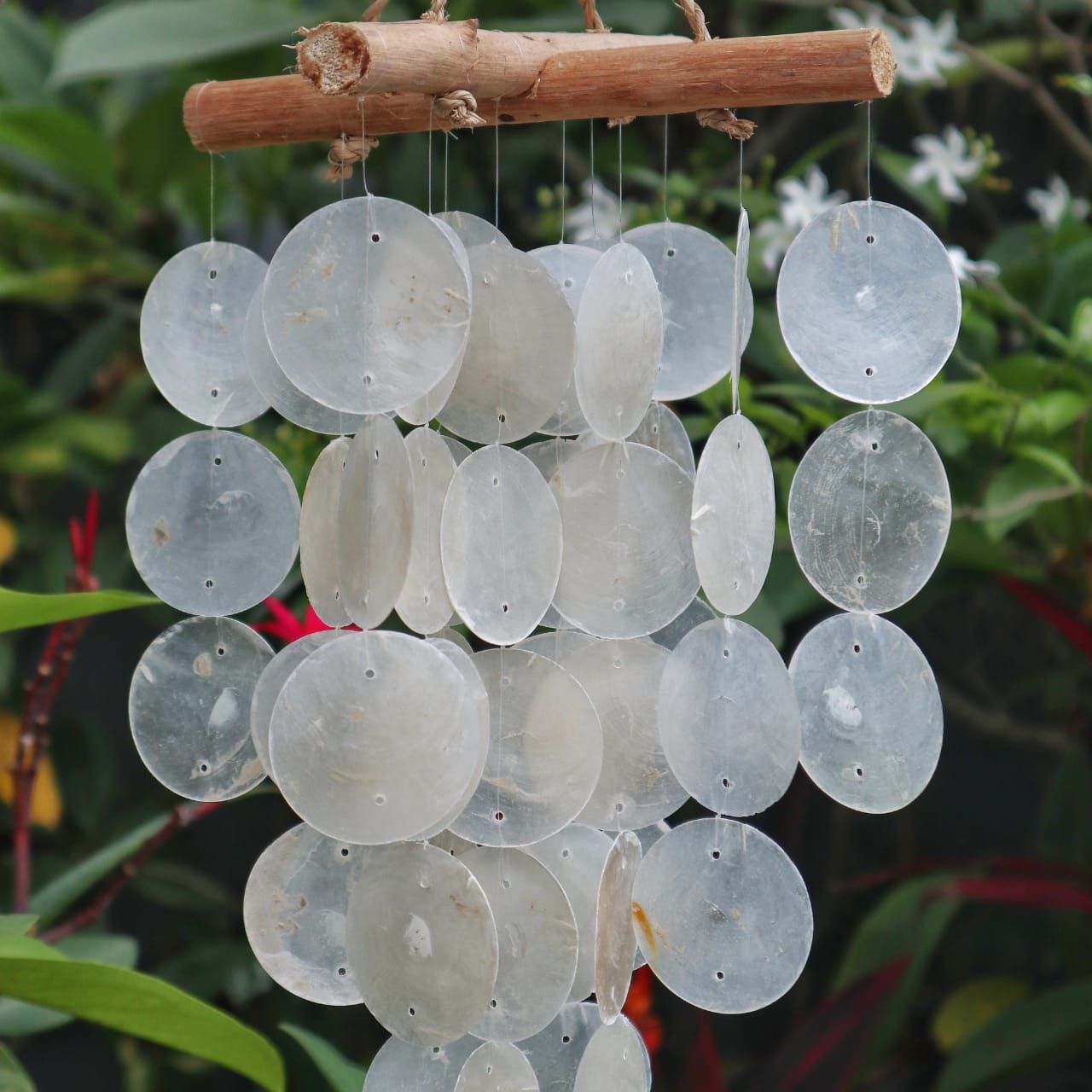 Pearl Effect & Driftwood Cross Chime - Luna Panther