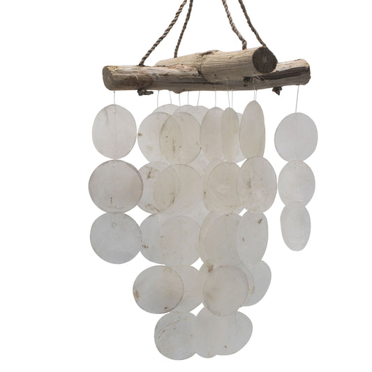 Pearl Effect & Driftwood Cross Chime - Luna Panther