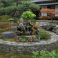 Pebble Wall Tabletop Water Feature with Crystal Ball - Luna Panther