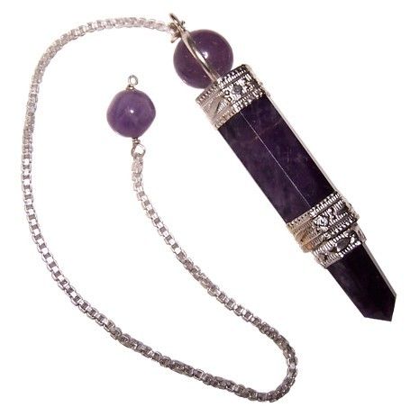 Polished Pendulum - Amethyst featuring rich purple colour and natural clarity - Luna Panther