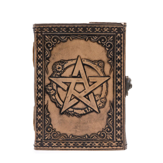 Pentacle - Esoteric Notebook - Anique Grey - 200 pages Stitch Edge - 17.5x12.5x3cm - Luna Panther