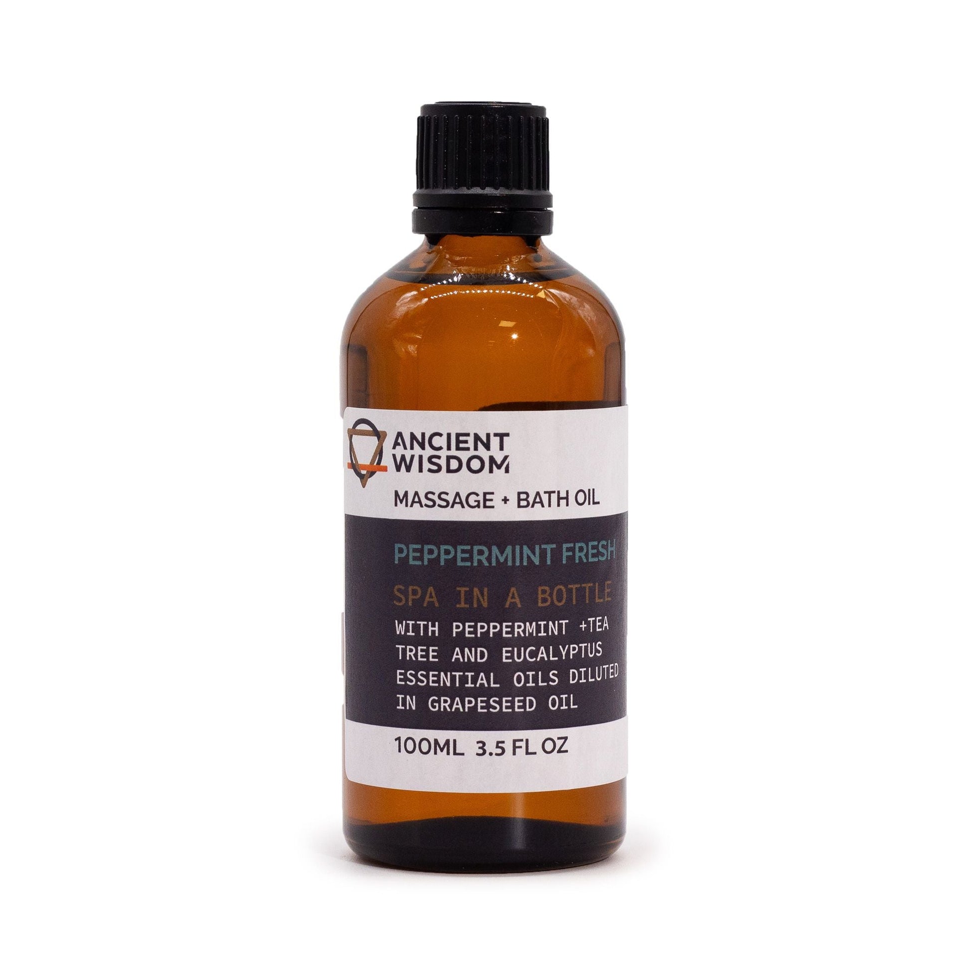 Peppermint Fresh Massage Oil - 100ml - Luna Panther