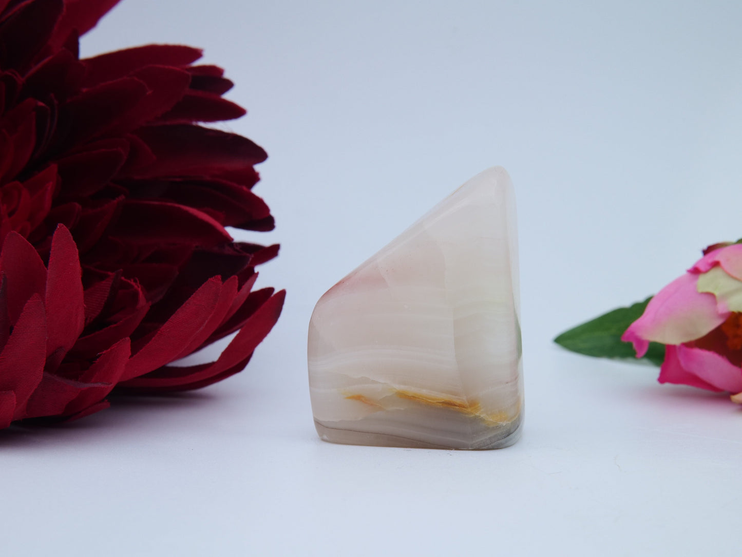 Pink Banded Onyx Freeform — 96 g - Luna Panther