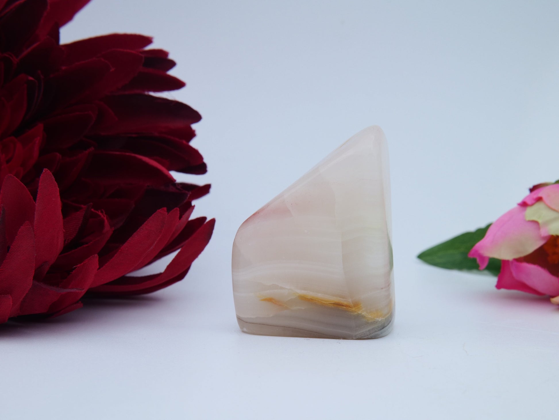 Pink Banded Onyx Freeform — 96 g - Luna Panther