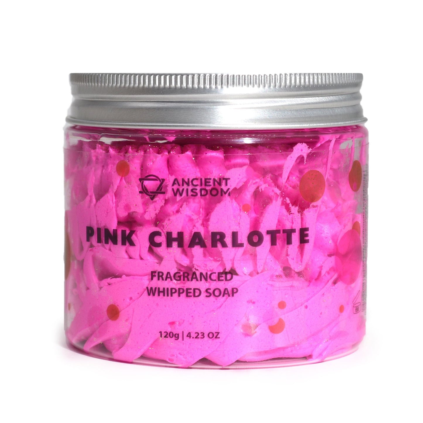 Pink Charlotte Whipped Soap 120 g — bath & body, image 4 of 4.