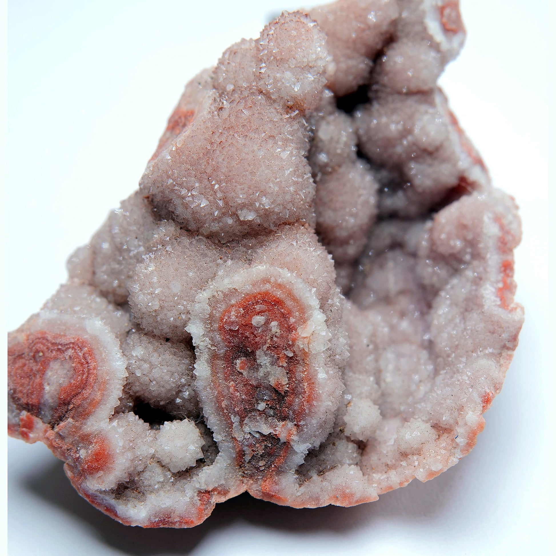Pink Druzy Quartz & Agate Geode - 104g - Luna Panther