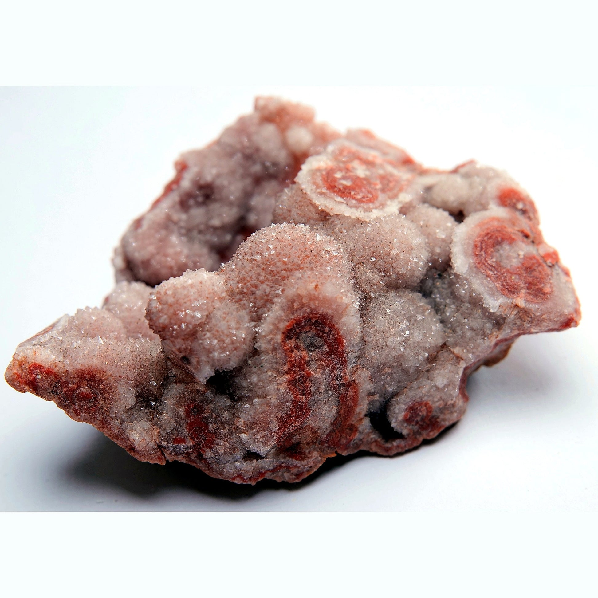 Pink Druzy Quartz & Agate Geode - 104g - Luna Panther