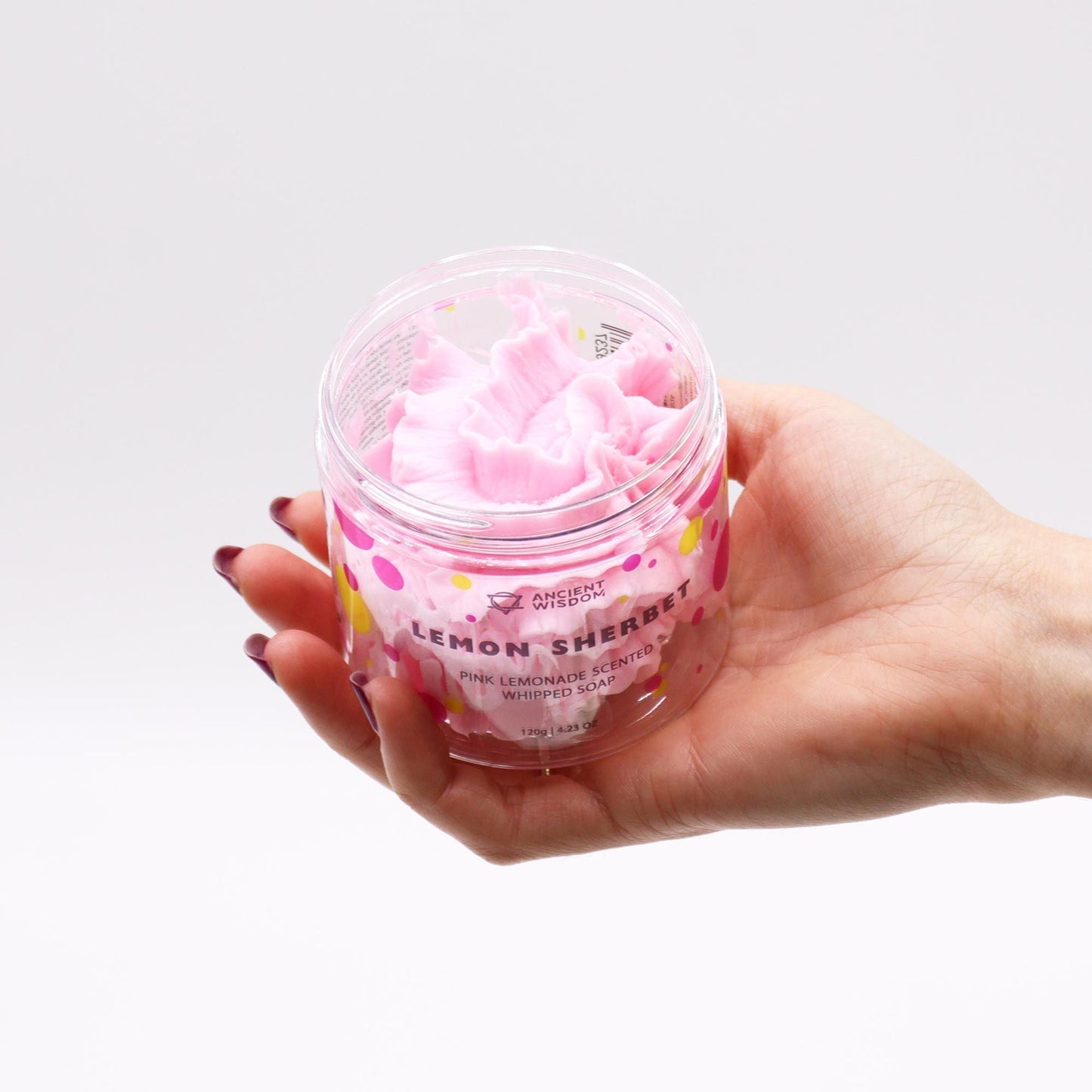 Pink Lemonade Whipped Soap 120 g — bath & body, image 2 of 3.