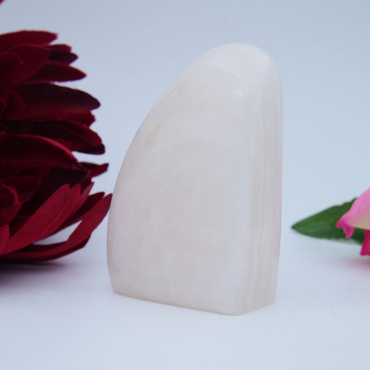 Pink Mangano Calcite Freeform — 184 g - Luna Panther