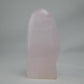 Pink Mangano Calcite freeform 313g polished reverse side view