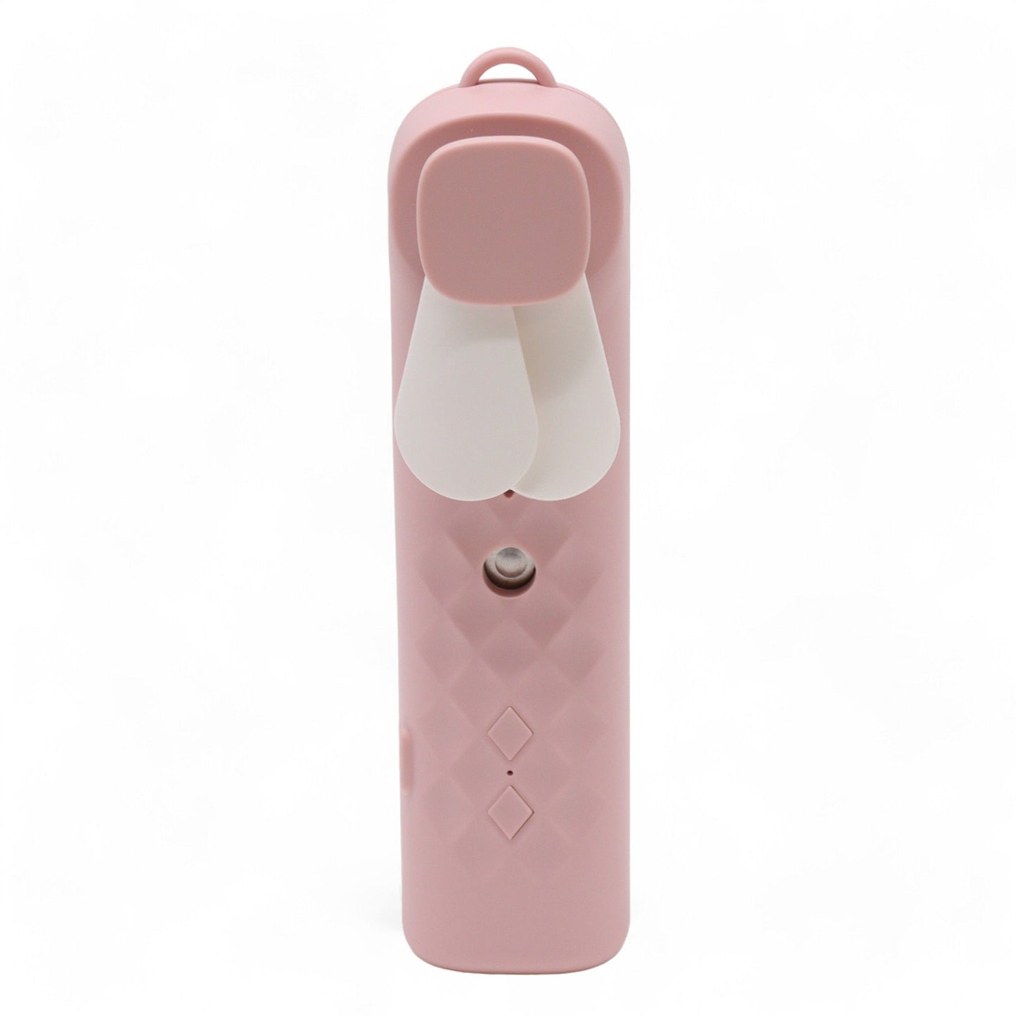 Polished Pink Nano Mist Face Fan & Spray - USB chargable featuring natural patterning and unique variations - Luna Panther