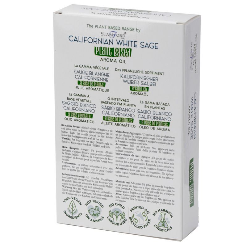 Plant Based Aroma Oil - Californian White Sage - Luna Panther