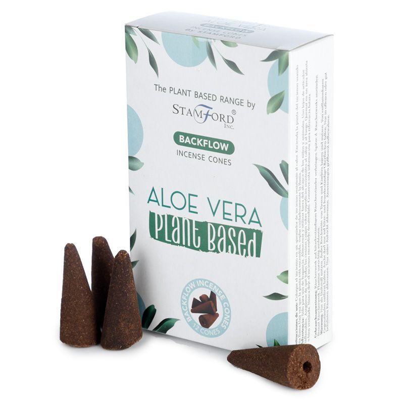 Plant Based Backflow Incense Cones - Aloe Vera - Luna Panther