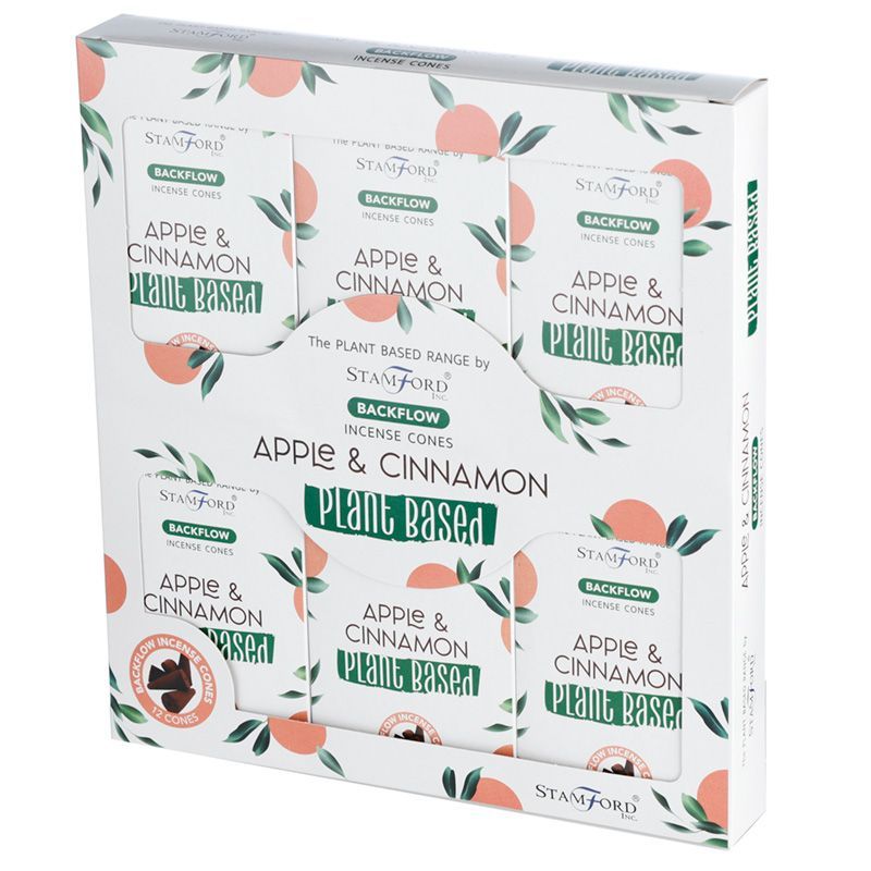 Plant Based Backflow Incense Cones - Apple & Cinnamon - Luna Panther