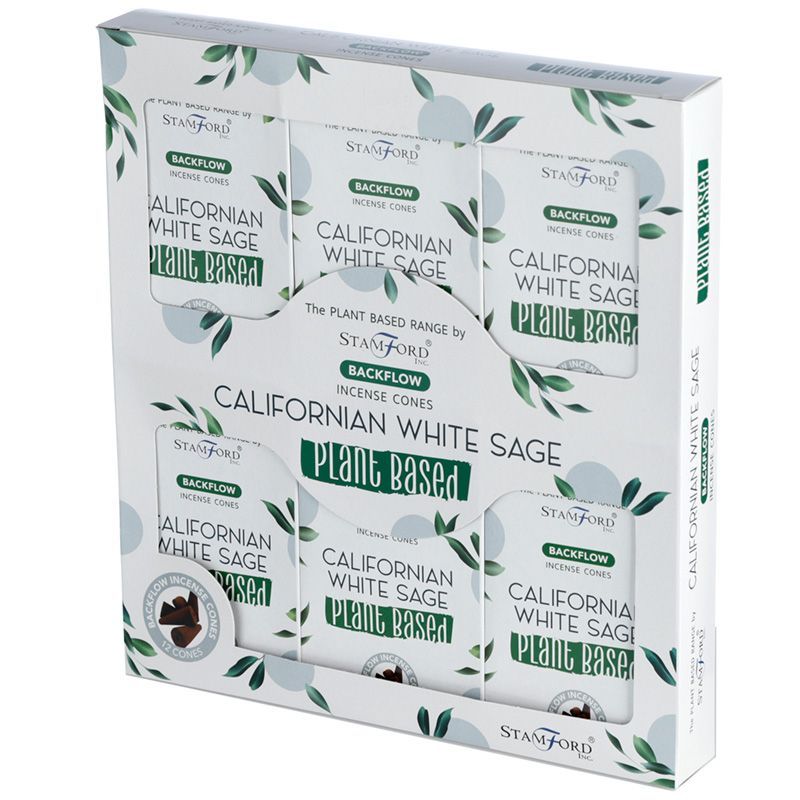 Plant Based Backflow Incense Cones - Californian White Sage - Luna Panther