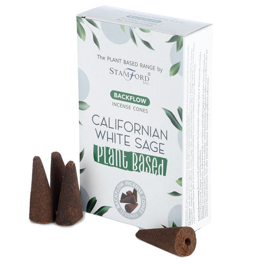 Plant Based Backflow Incense Cones - Californian White Sage - Luna Panther