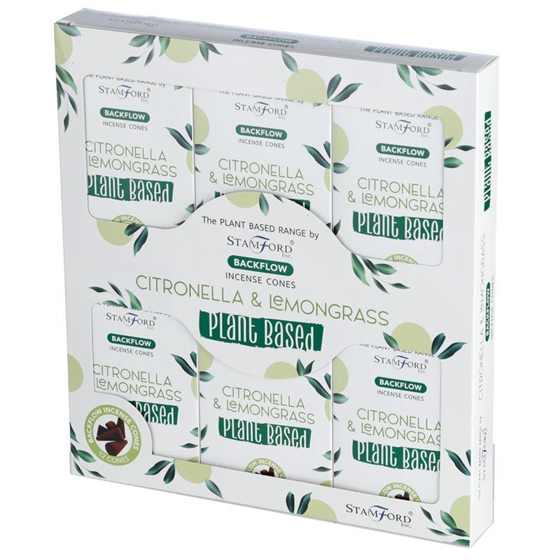 Plant Based Backflow Incense Cones - Citronella & Lemongrass - Luna Panther