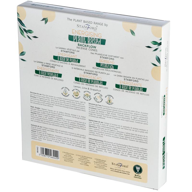 Plant Based Backflow Incense Cones - Energising - Luna Panther