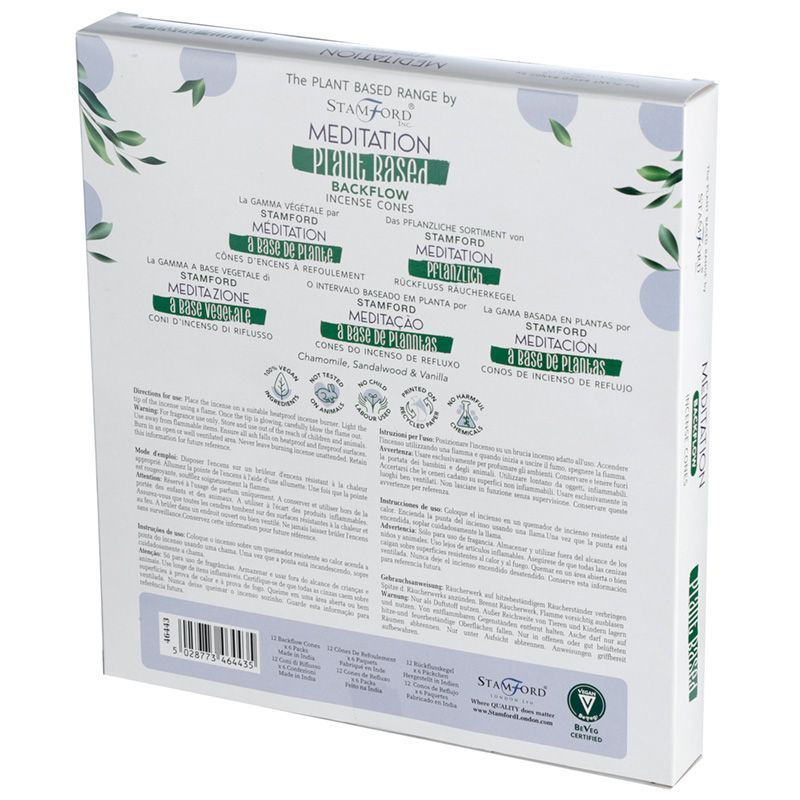 Plant Based Backflow Incense Cones - Meditation - Luna Panther