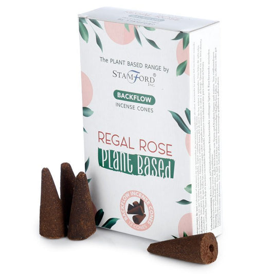 Plant Based Backflow Incense Cones - Regal Rose - Luna Panther
