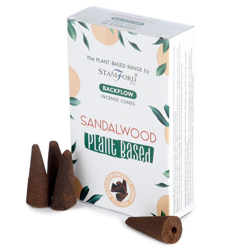 Plant Based Backflow Incense Cones - Sandalwood - Luna Panther